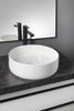 FIASTRA umywalka ceramiczna nablatowa, średnica 40cm, biały