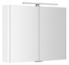 LUCIE szafka z lustrem z oświetleniem LED, 86x70x17cm, biała