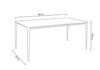 Stół SLIM 180x90 czarny - ceramiczny      marmur, aluminium