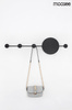 MOOSEE lampa ścienna SHADOW HANG z wieszakiem czarna