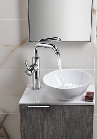 LATUS X szafka umywalkowa 39,4x50x22cm, dąb srebrny