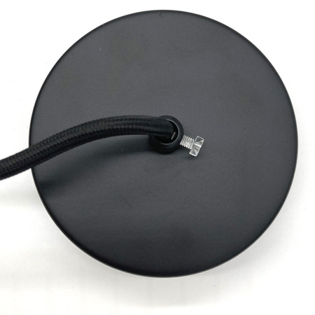 Lampa wisząca BLACK TUBE 100 cm - czarno złota tuba