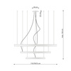 Żyrandol RIO 3 55/78/110 czarny LED 4000K