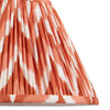 Abażur Zigzag – morelowy pomarańczowy, 30 × 30 × 18 cm