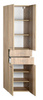 ZOJA/KERAMIA FRESH szafka wysoka z szufladami 50x184x29cm, dąb platin