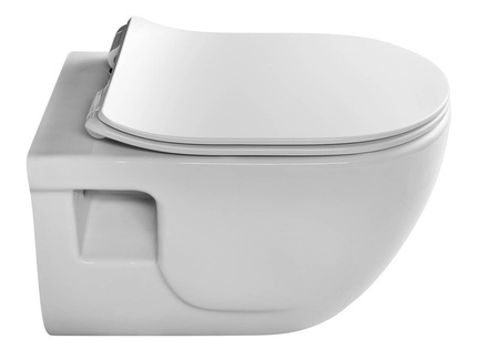 BRILLA CLEANWASH WC wiszące z funkcją bidetu, Rimless, 36,5x53cm, biały