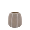 Claro Stripe Glass Vase Taupe 200x200x200mm