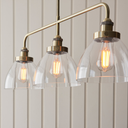 Hansen 3 Pendant Light Antique Brass