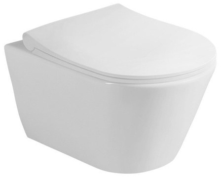 AVVA deska WC, SLIM Soft Close, biały