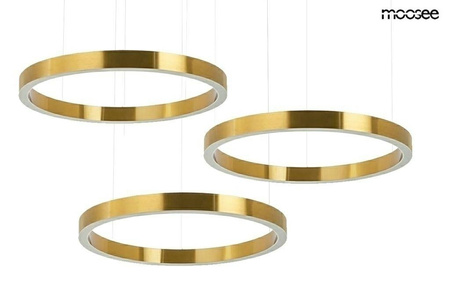 MOOSEE lampa wisząca RING 80 + 80 + 80 złota na jednej podsufitce