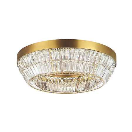 CEILING LED LIGHT 38W  3000K METAL-CRYSTAL ANTIQUE BRASS