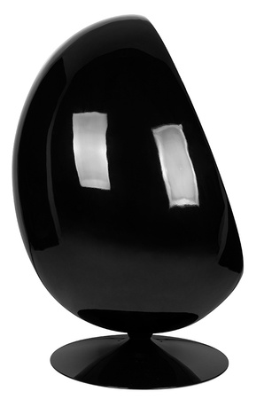 Fotel OVALIA BLACK czerwony - włókno      szklane, metal