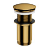 korek klik-klak do syfonu umywalkowego, złoty połysk