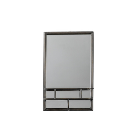 Lustro prostokątne Milton, czarne, 300 x 100 x 480 mm