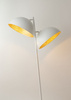 SFERA lampa podłogowa biały/złoty