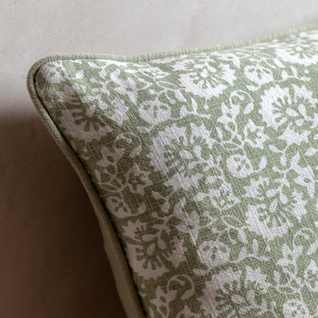 Morley Floral Cushion Sage 450x450mm
