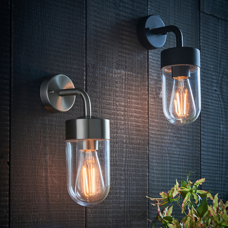 North Wall Light Brushed Steel
