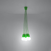 Lampa wisząca DIEGO 5 zielony