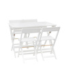 Lindos White Folding Dining Set