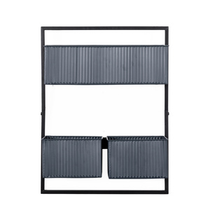 Chadlington Wall Planter Black 455x140x595mm