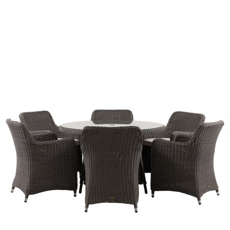 Ascot 6 Seater Round Dining Set