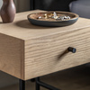 Ashdown 1 Drawer Bedside Natural 400x400x500mm