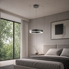Lampa wisząca CIRCLE 40 cm - LED, ring tytan szczotkowany