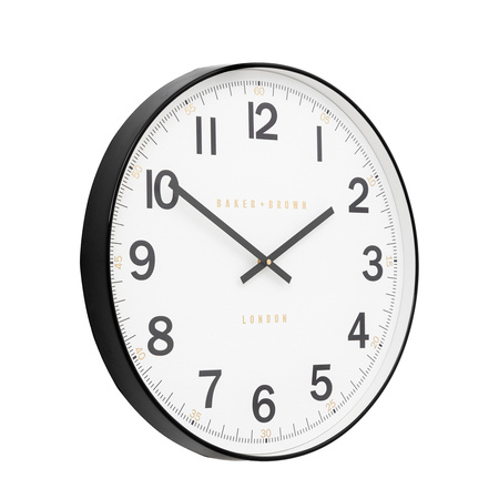 Whitby Wall Clock Black 50cm