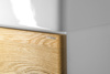 MEDIENA szafka umywalkowa 117x51x48,5cm, biały mat/dąb natural