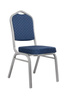 Krzesło bankietowe / konferencyjne ARES niebieske / srebrne