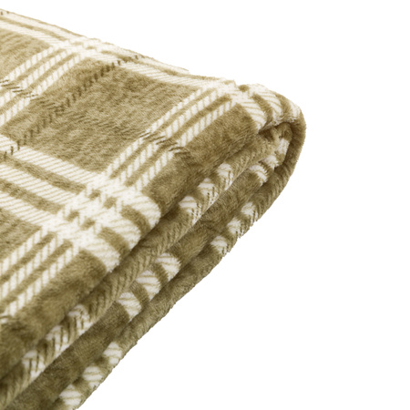 Checkmate Rolled Fleece Olive 1400x1800mm