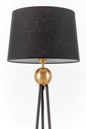 LAMPA STOJĄCA PODŁOGOWA CZARNO-ZŁOTA BELFORTE