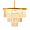 Lampa wisząca SPLENDORE 50 cm - żyrandol złoto-kryształowy