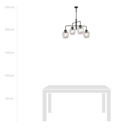 LUKKA 4 BLACK/TRANSPARENT