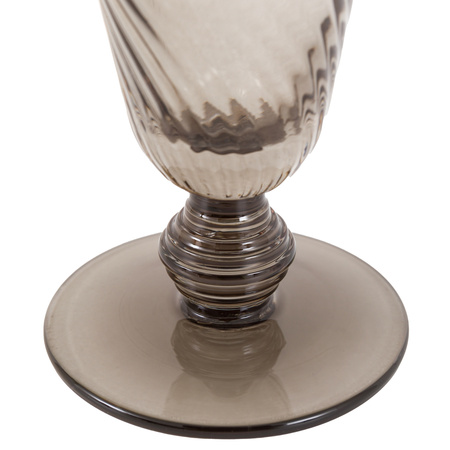 Swirl Flute Glass Smoked Grey (4pk) 72x72x166mm