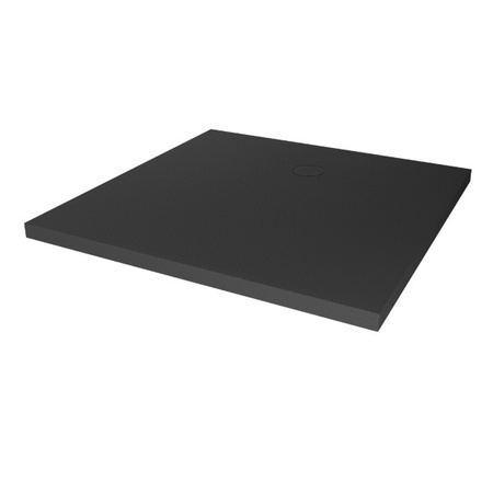 Brodzik NEX konglomeratowy kwadratowy 90x90x3,5 antracyt struktura
