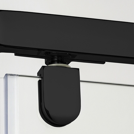 KABINA NEW KOMFORT BLACK PIĘCIOKĄTNA U 90x90x195 GRAFIT 8mm ACTIVE SHIELD