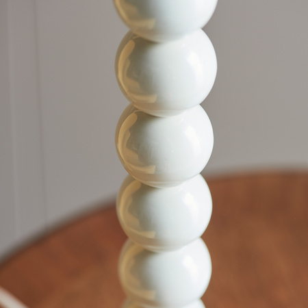 Higgledy Table Lamp Base Gloss Almond White Paint