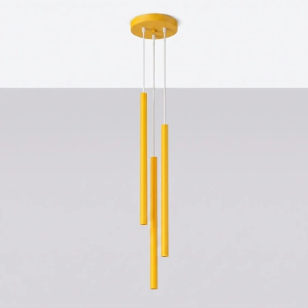 Lampa wisząca PASTELO 3P żółta