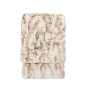 Deco Luxe Ruched Faux Fur Throw 1300x1700mm