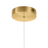 Lampa wisząca CIRCLE 40 cm - LED, ring mosiądz szczotkowany