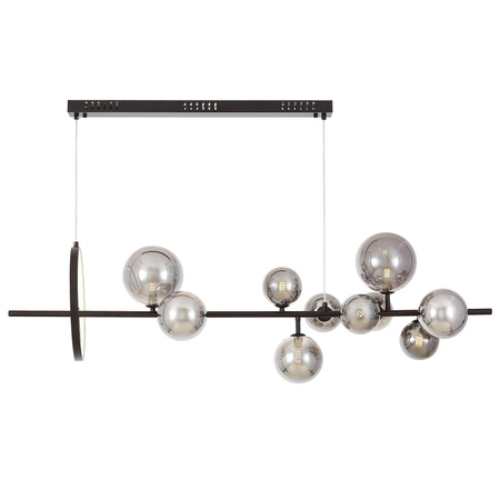 NOWOCZESNA LAMPA WISZĄCA CZARNO-DYMIONA MERIDO W9