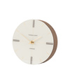 Greenwich Mantel Clock Dark Walnut 190x190x55mm