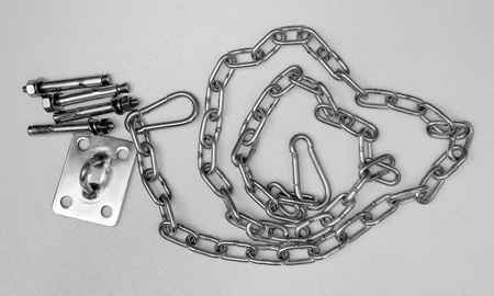 Fotel wiszący BUBBLE poduszka  czarna - korpus akryl, poduszka wełna