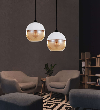 LAMPA WISZĄCA LOFT INDUSTRIALNA BIAŁA ALBION