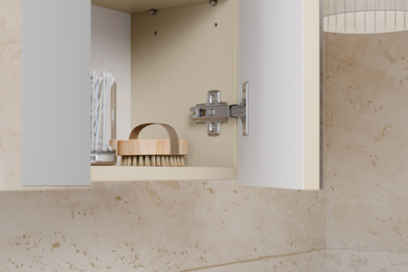 Zestaw meblowy 80cm z umywalką meblową SKY, szafką wysoką i szafką z lustrem