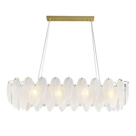 Lampa wisząca PIUMA LONG 100 cm – biała, oprawa sufitowa