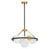 NOWOCZESNA LAMPA WISZĄCA CZARNO-ZŁOTA DONZANO W5