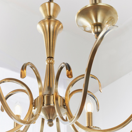 Kora 8 Pendant Light Antique Brass