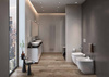 ILLUSION Miska WC stojąca Rimless 52x38 cm biały połysk 